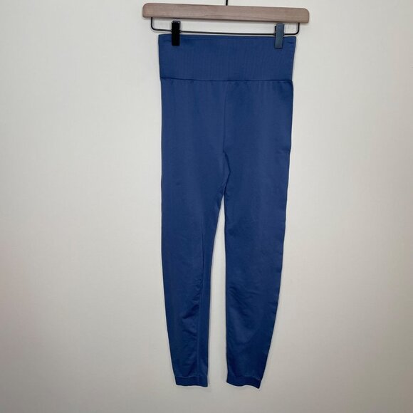 KNIX‎ Womens Blue High Rise Seamless Leggings Size Medium Compression - Picture 1 of 5